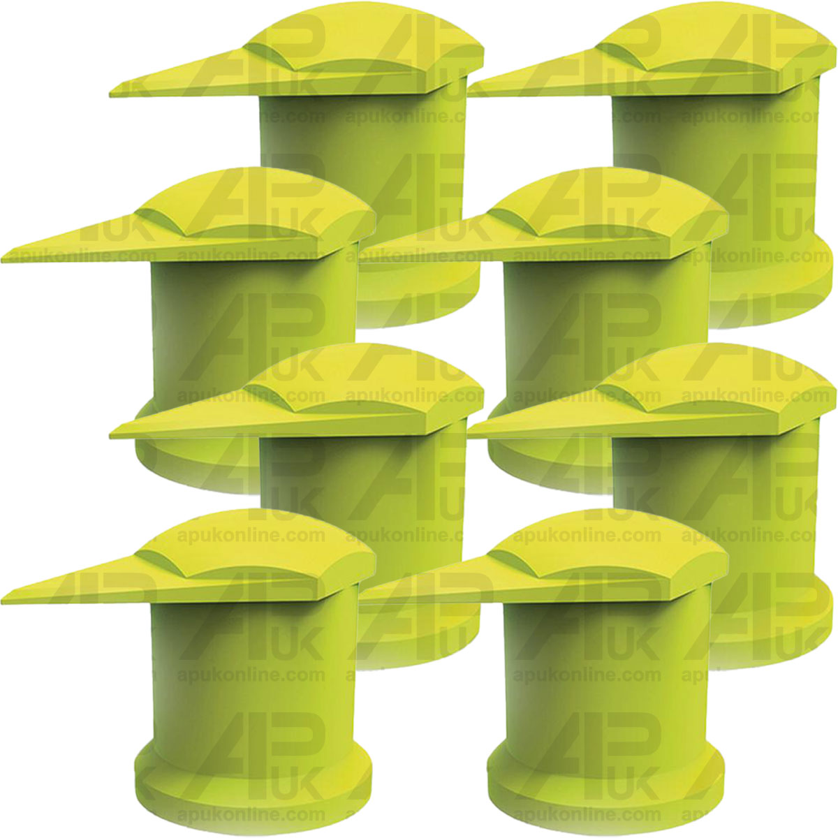 8x Checkpoint Dustite Long Reach Wheel Nut Indicator Dust Cap 33mm for Lorry