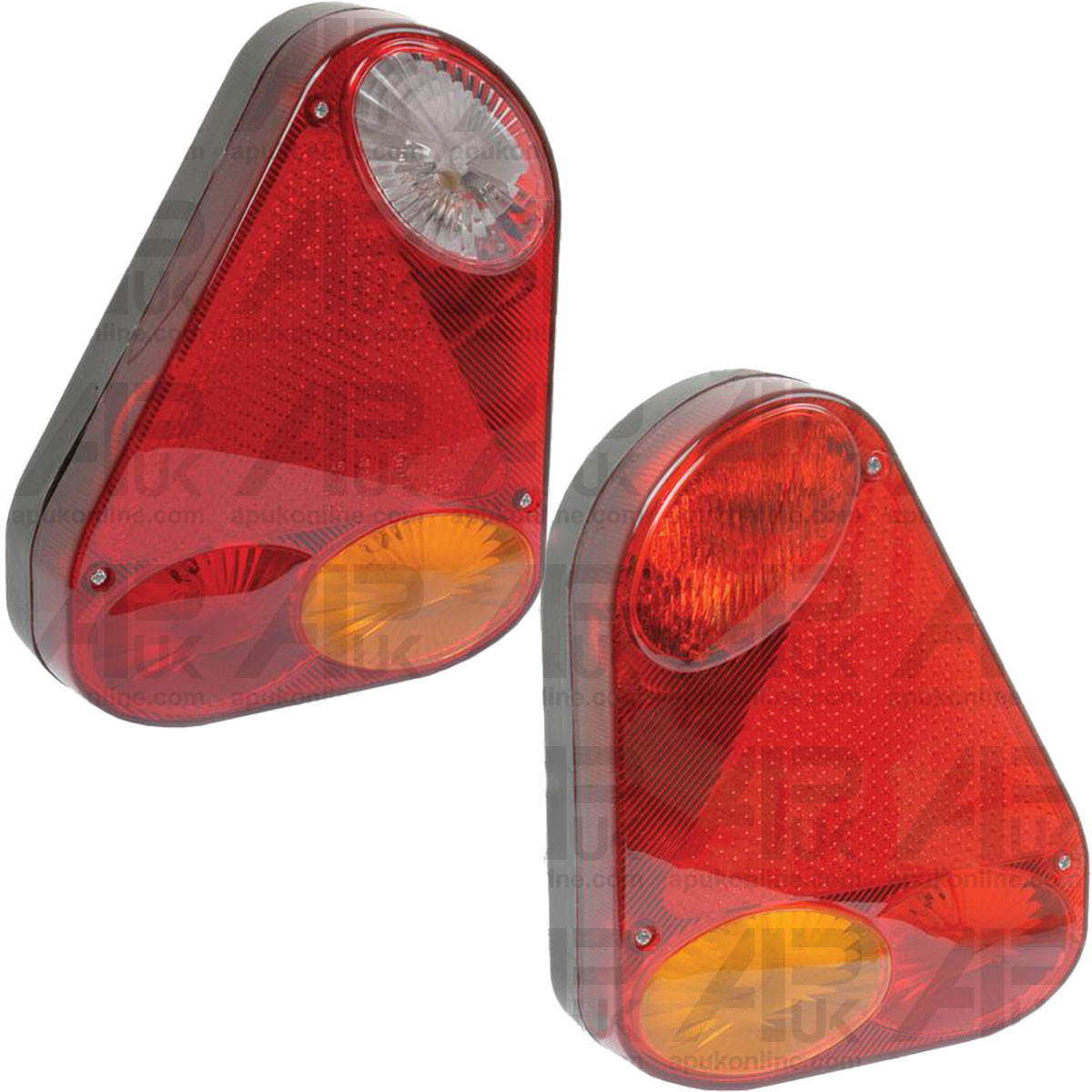RH/LH Halogen 12V 5 Function Rear Combination Lamp Pair for Car Horsebox Trailer