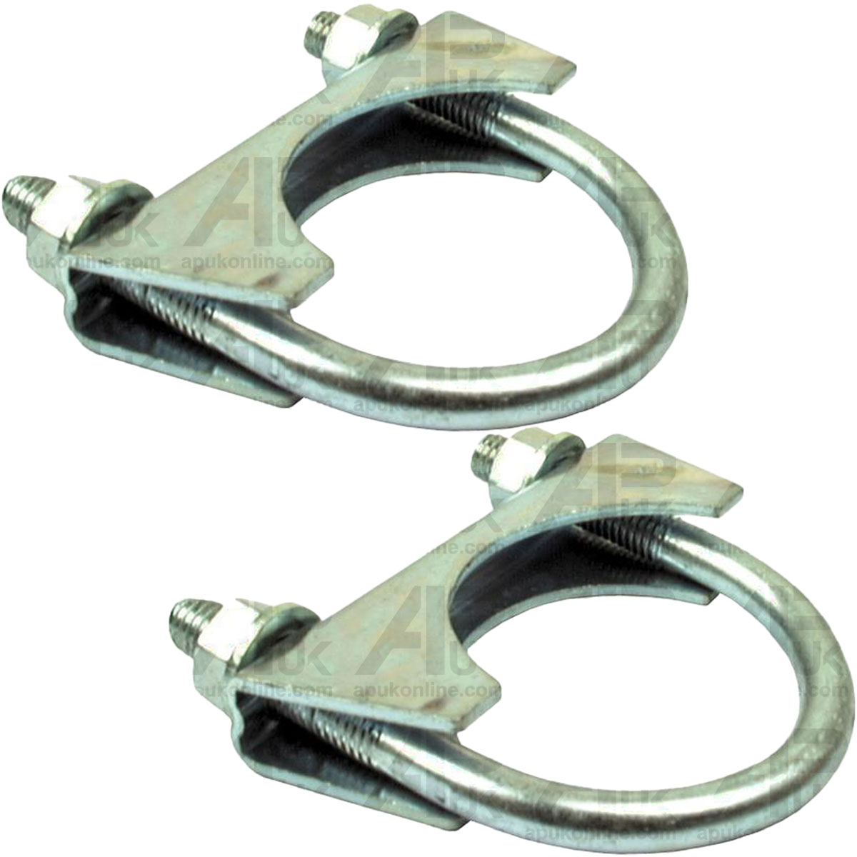 2x Exhaust Silencer Clamp 45mm M8 x 1.25mm for Ford David Brown Case IH Tractor