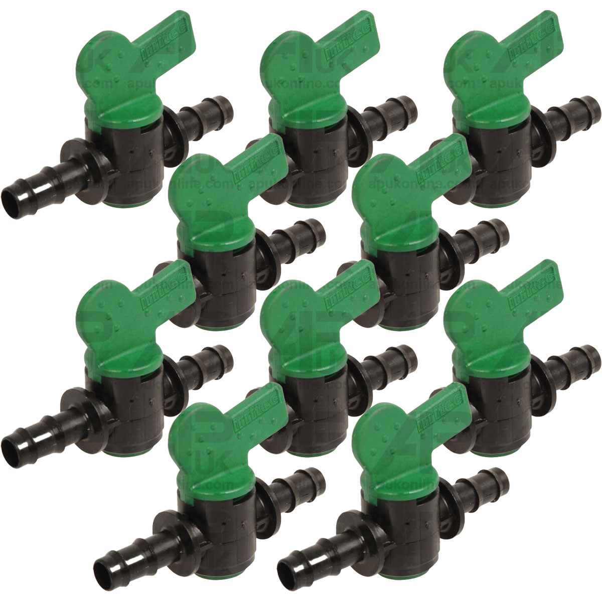 10x Inline Line Tap Shut Off Valve Blanking Nozzle 10mm for ATV Sprayer Hose