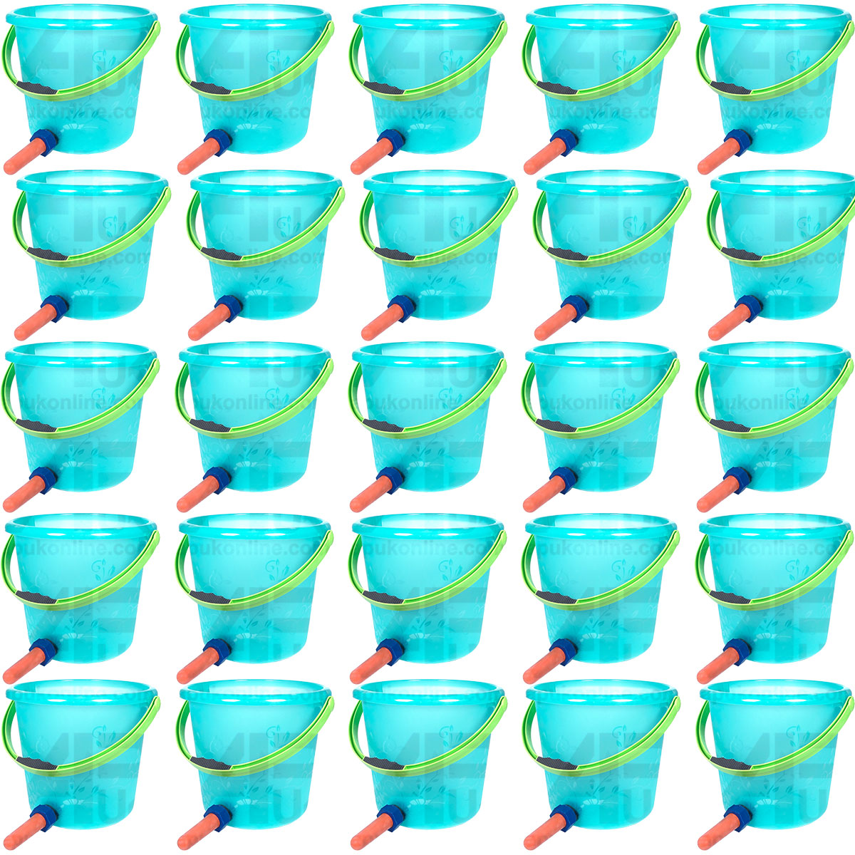 25x Calf Weaning Milk Feeding Feed Bucket Complete with Strong Ergonomic Handle