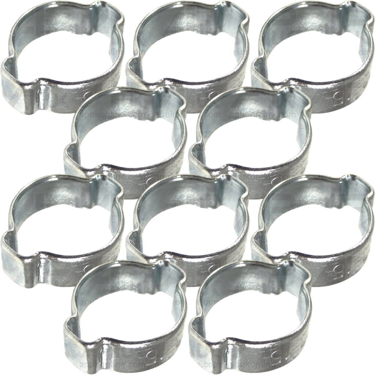 10x Hose O Clip Ear Clamp Steel 13-15mm for Plant Tractor Hydraulics Implement