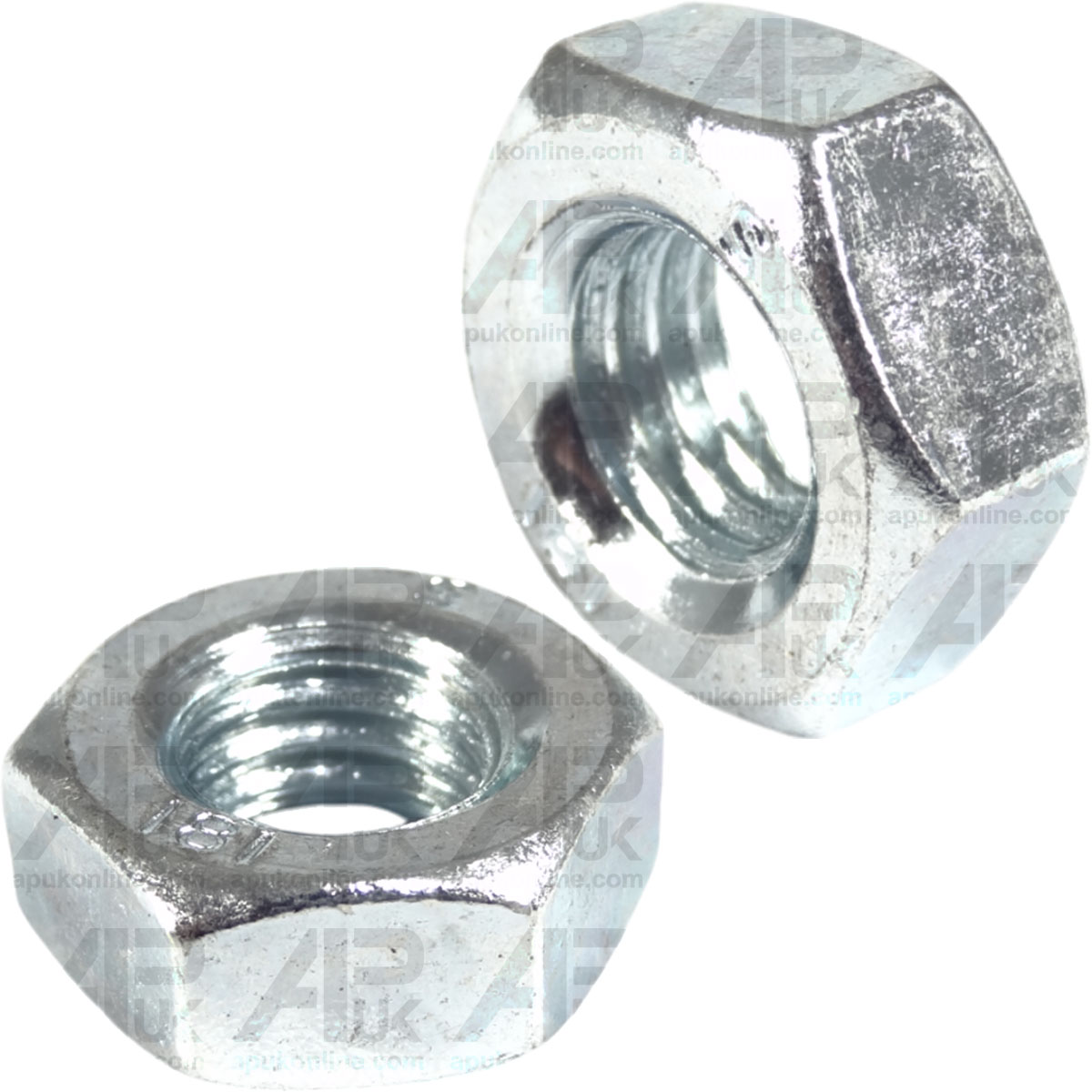 2x Zinc Plated Hex Nut M10 x 1.5mm for Zetor 8211 8245 9111 9145 10111 Tractor