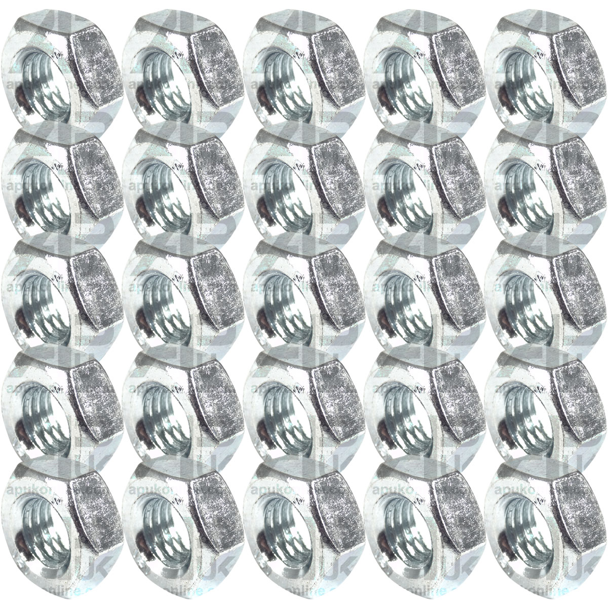 25x Zinc Plated Hex Nut M10 x 1.5mm for Zetor Crystal 10011 10045 10145 Tractor