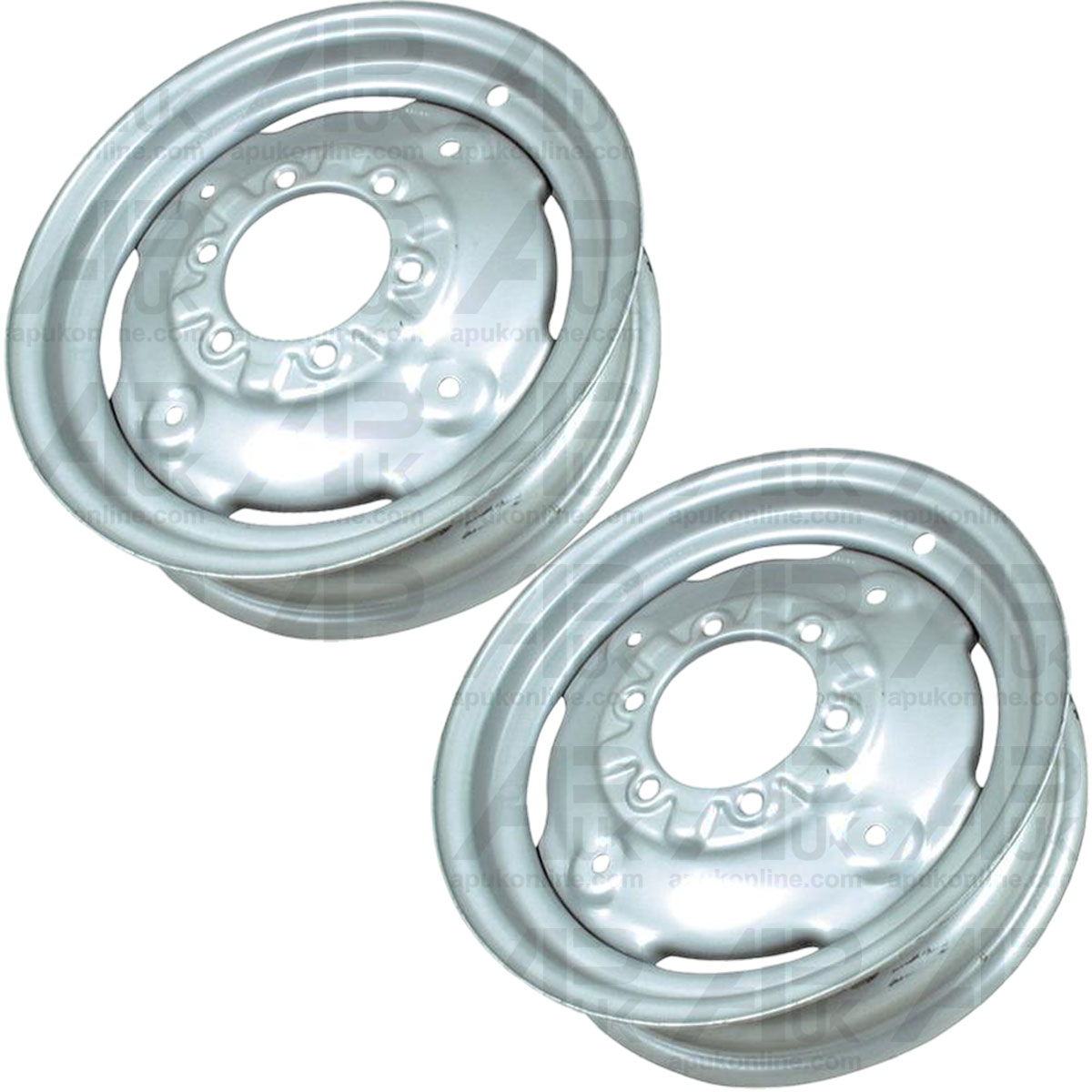 2x Front Wheel Rim 4 1/2&quot; x 16&quot; for John Deere 2755 2850 2855 2950 2955 Tractor