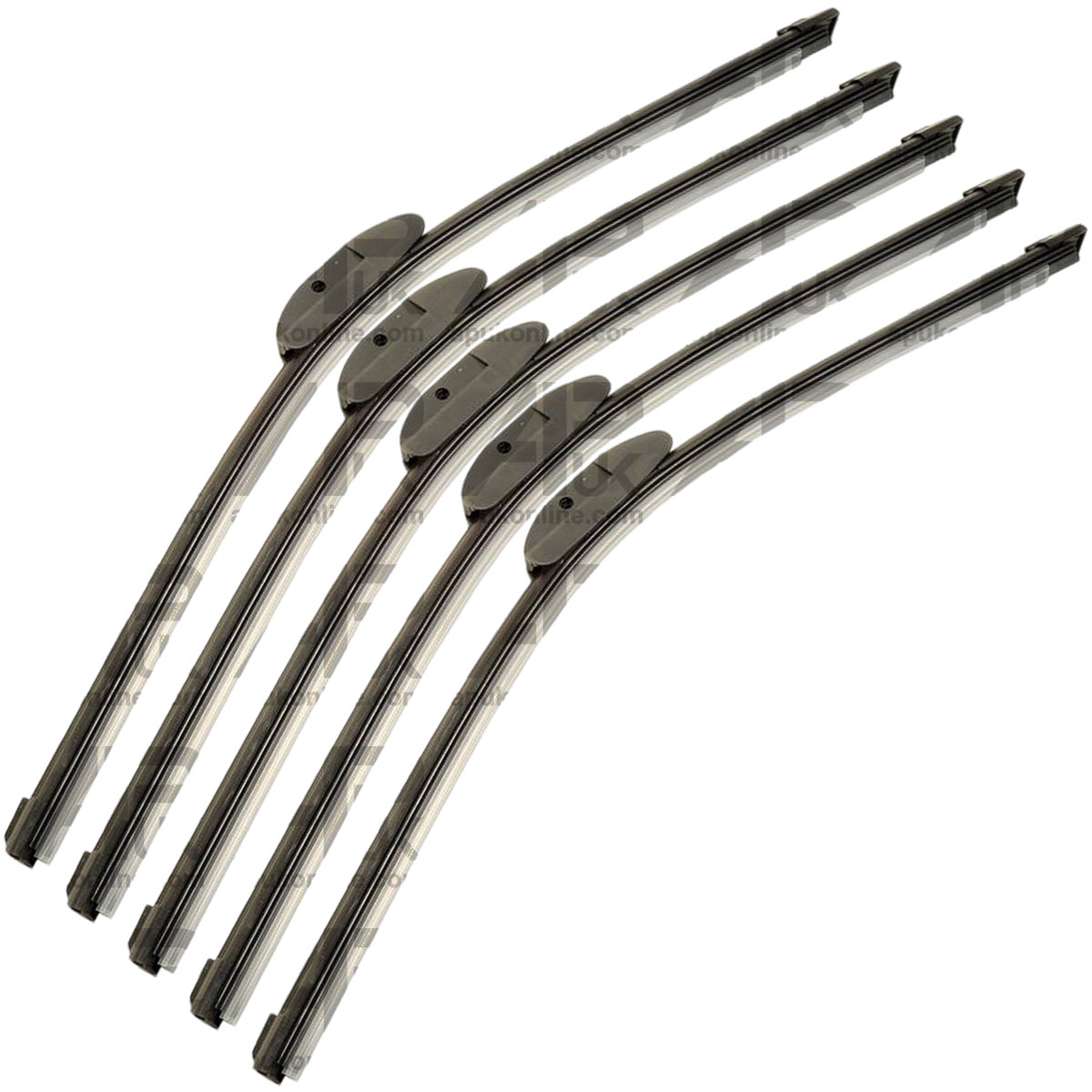 5x Wiper Blade 22&quot; Lucas LWFB22 for Fiat 55-90 60-90 65-90 70-90 80-90 Tractor