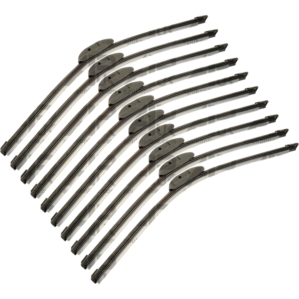 10x Wiper Blade 22&quot; Lucas for Massey Ferguson 50D 50E 50EX 50H 60H 60HX Backhoe