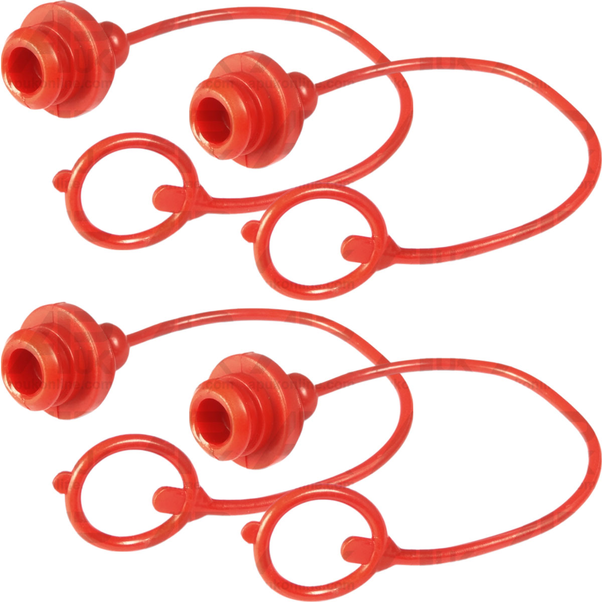 4x Hydraulic Coupler Blanking Plug Female Port Dust Cap Cover Seal 1/2&quot; Inch BSP