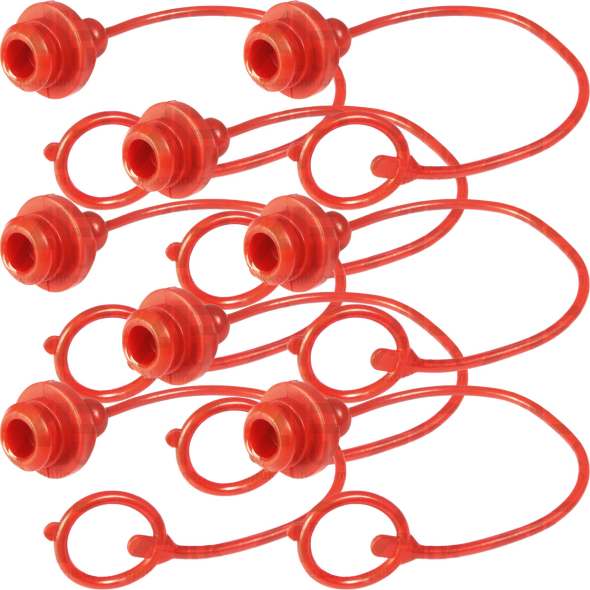 8x Hydraulic Coupler Blanking Plug Female Port Dust Cap Cover Seal 1/2&quot; Inch BSP