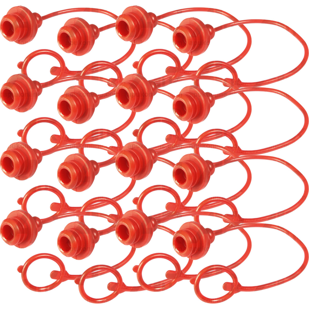 16x Hydraulic QR Quick Release Coupling Port Dust Cap ISO A Flat Face Female 1/2