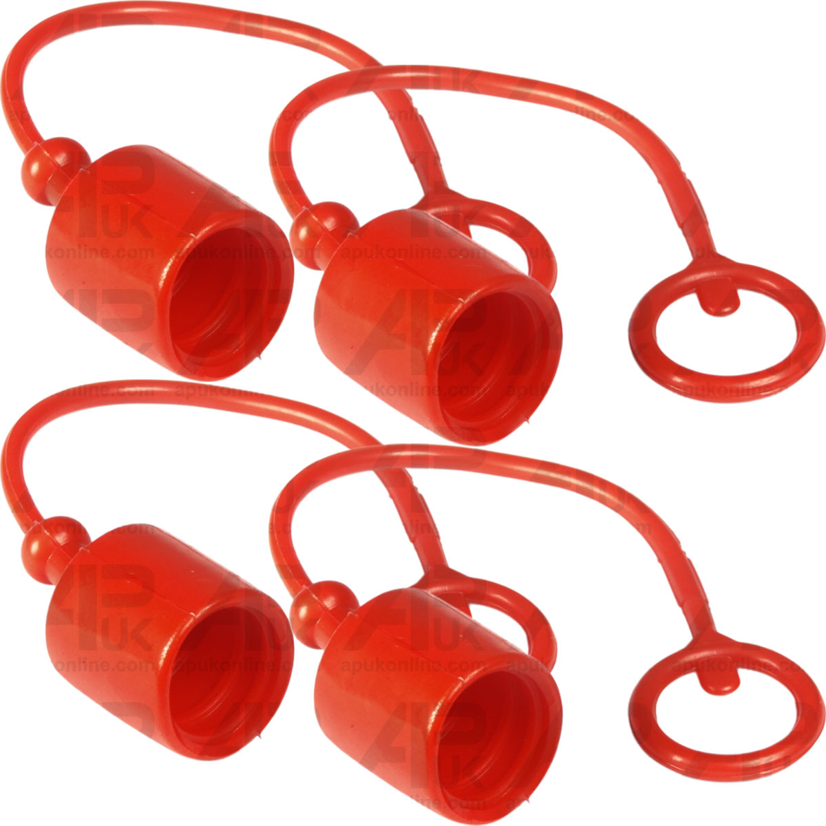 4x Hydraulic Coupler Blanking Plug Male Port Dust Cap Cover Seal 1/2&quot; Inch BSP