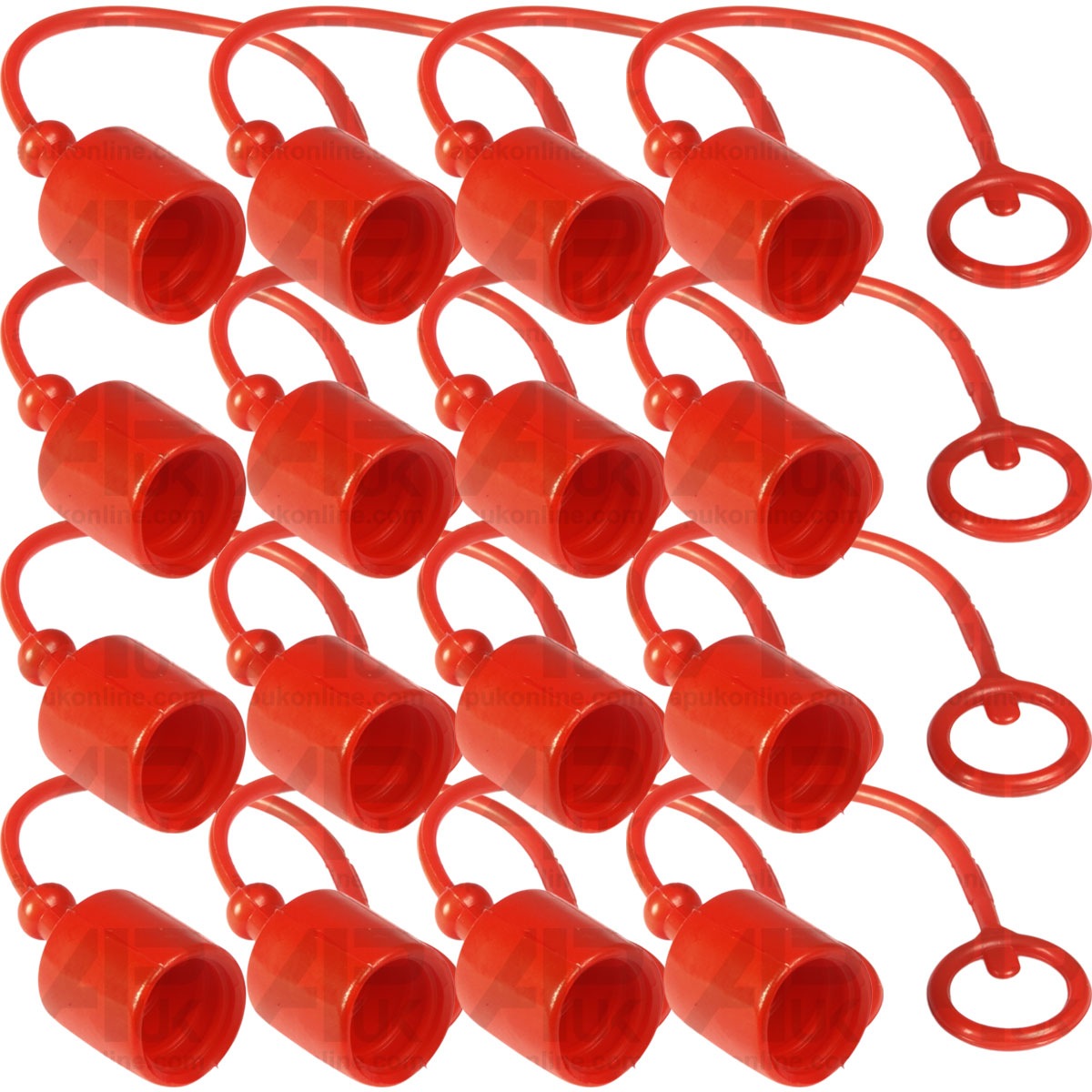 16x Hydraulic Coupler Blanking Plug Male Port Dust Cap Cover Seal 1/2&quot; Inch BSP