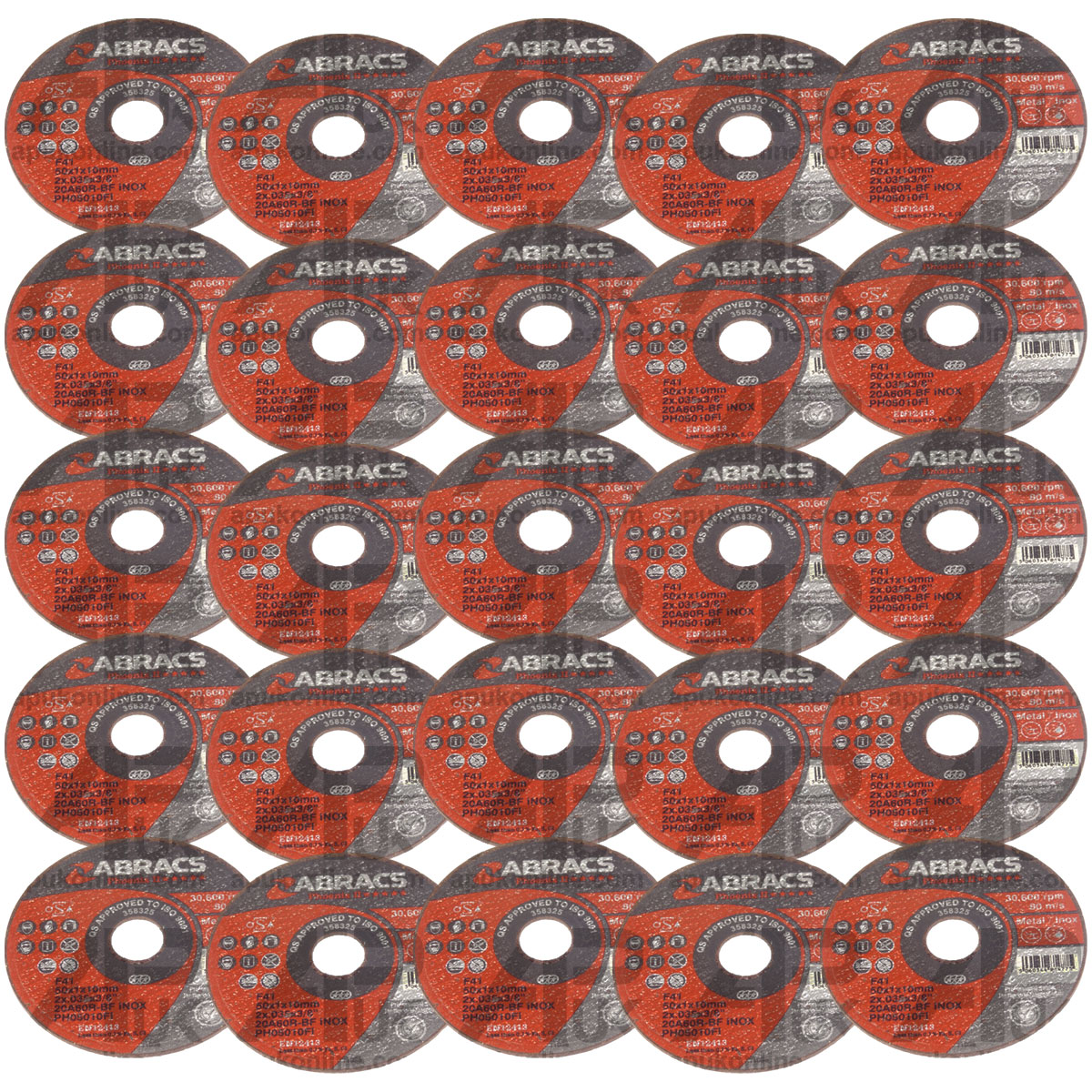 25x Slitting Cutting Disc Air Tool Die Grinder Small 50mm OD 10mm ID F41 Type