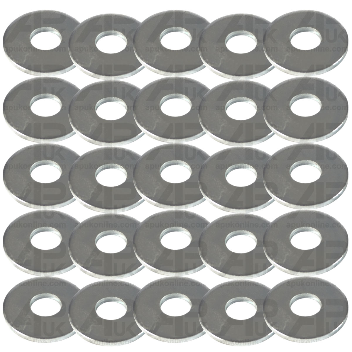 25x Flat Washer 8mm ID x 24mm OD x 2mm Thick Extra Large for Various Tractor