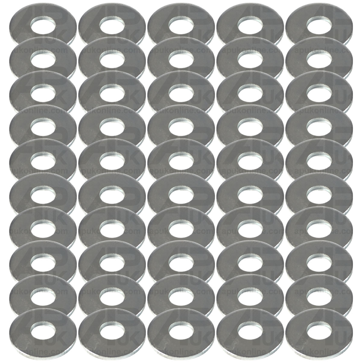 50x Flat Washer 8mm ID x 24mm OD x 2mm Thick Extra Large for Various Tractor