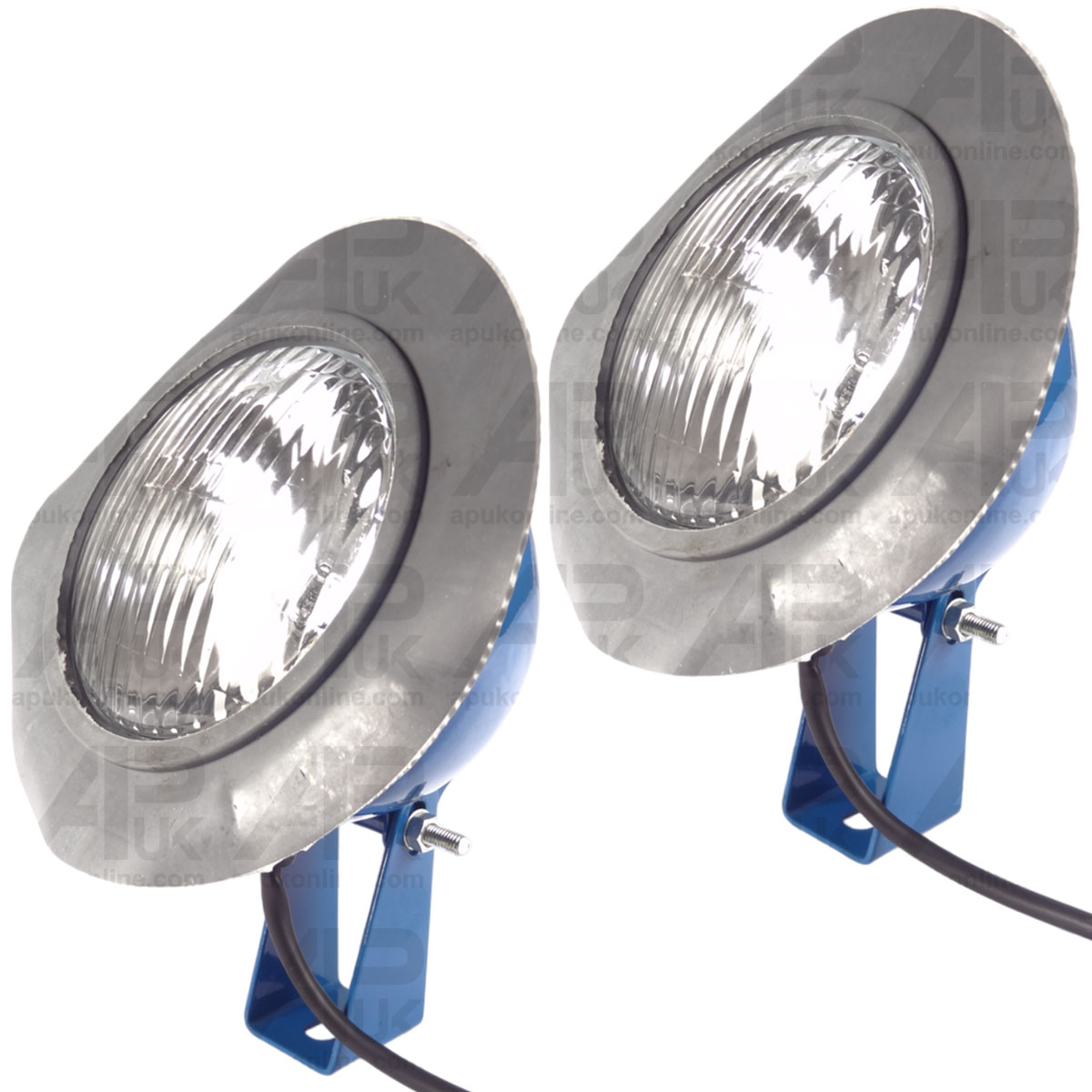 Headlight Lamp Grill Mounted Pair for Ford 2000 2600 3000 3600 4000 4600 Tractor