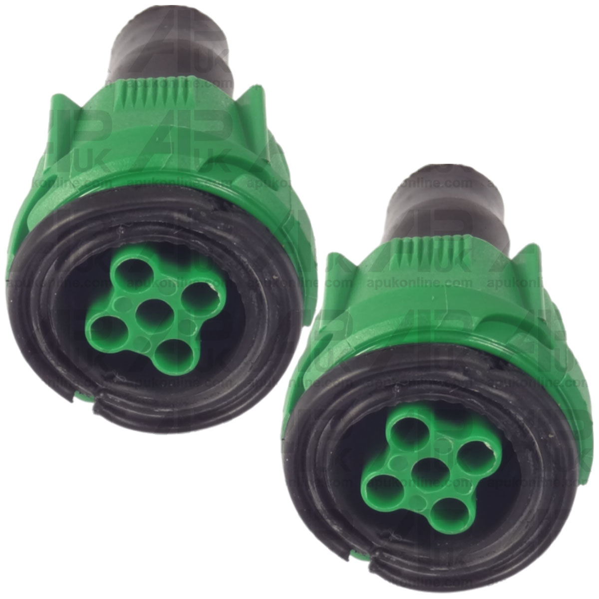 2x Trailer Harness 5 Pin Plug Connector External Screw-in Type Female Socket