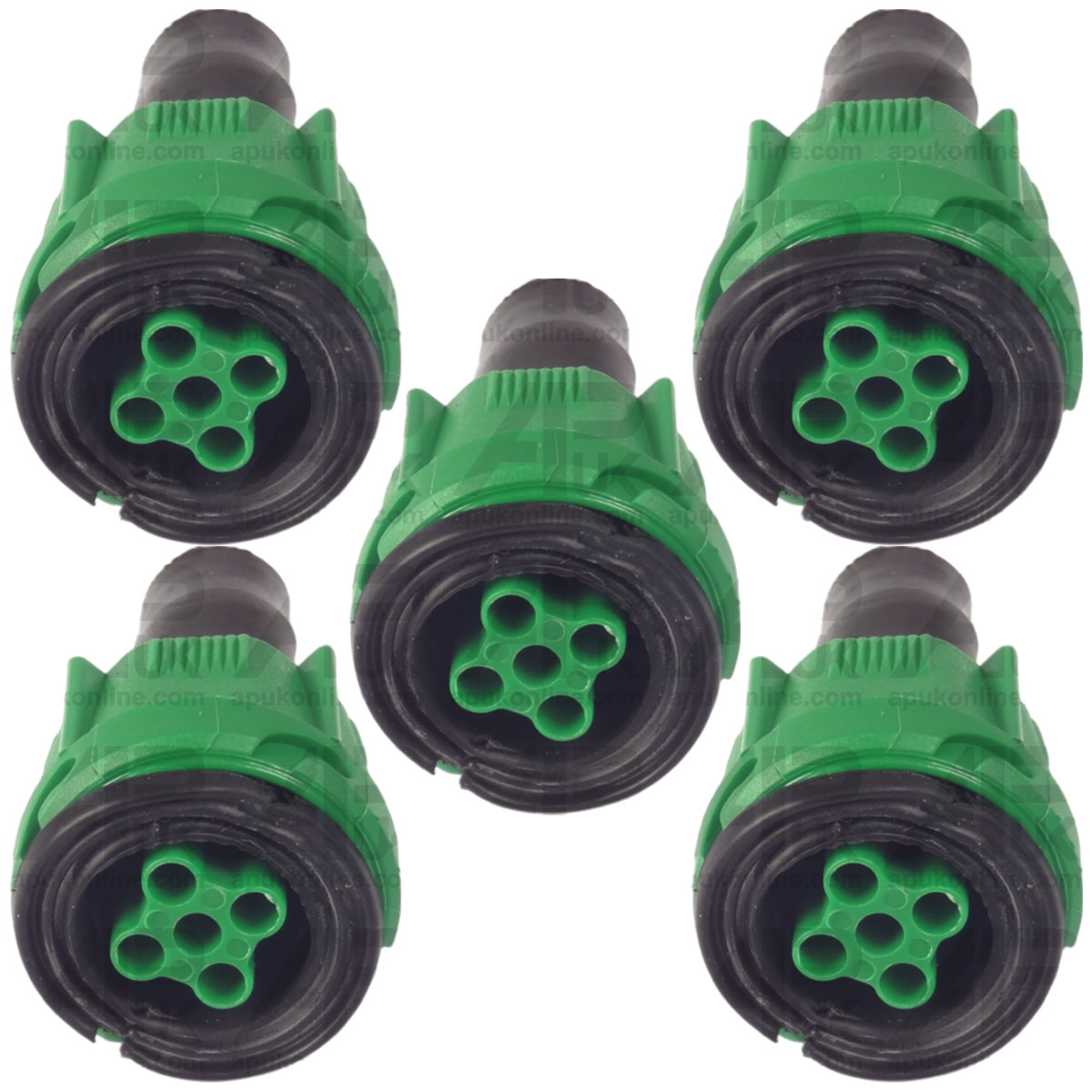 5x Trailer Harness 5 Pin Plug Connector External Screw-in Type Female Socket
