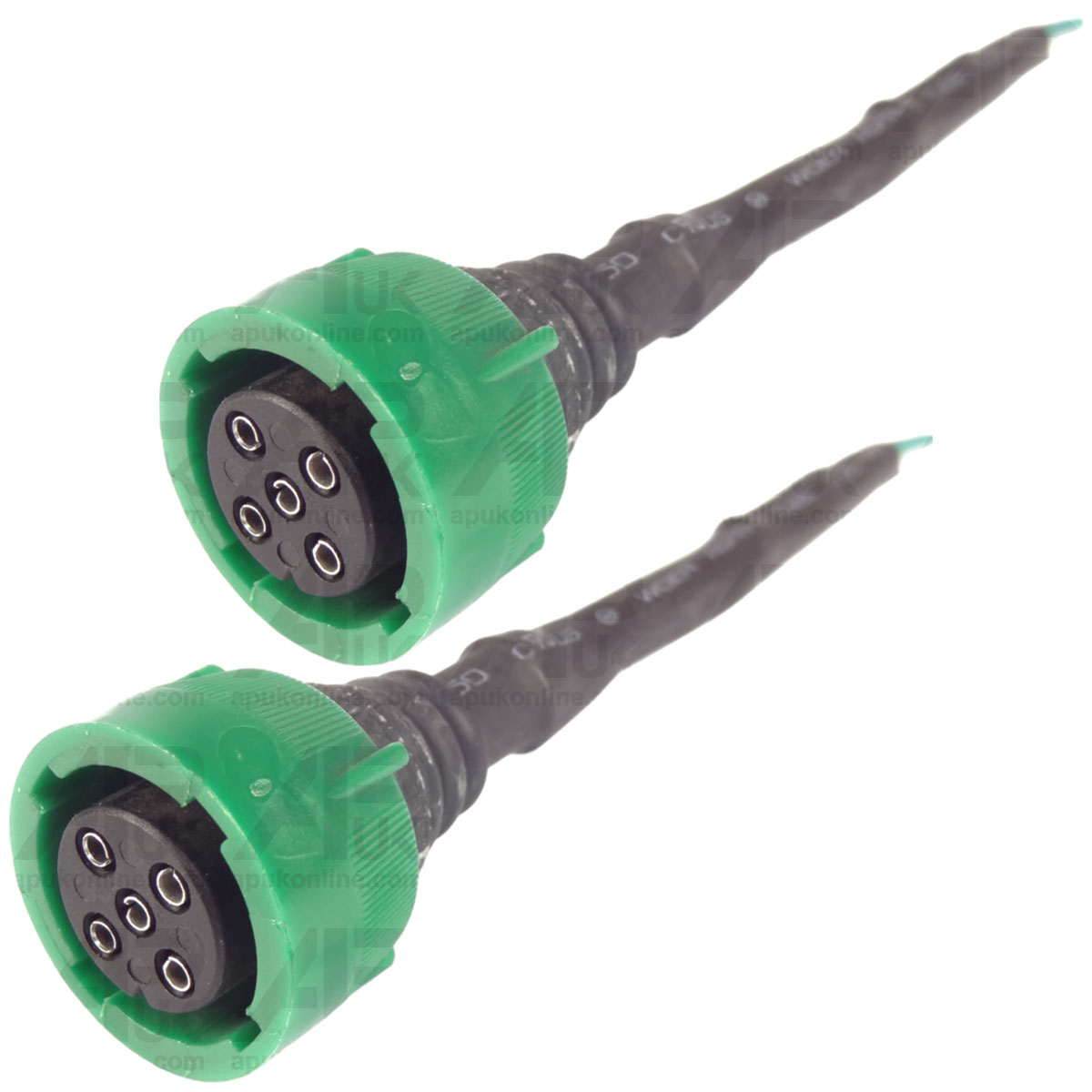 2x Trailer Harness 5 Pin Plug Connector Internal Bayonet Type Female Socket