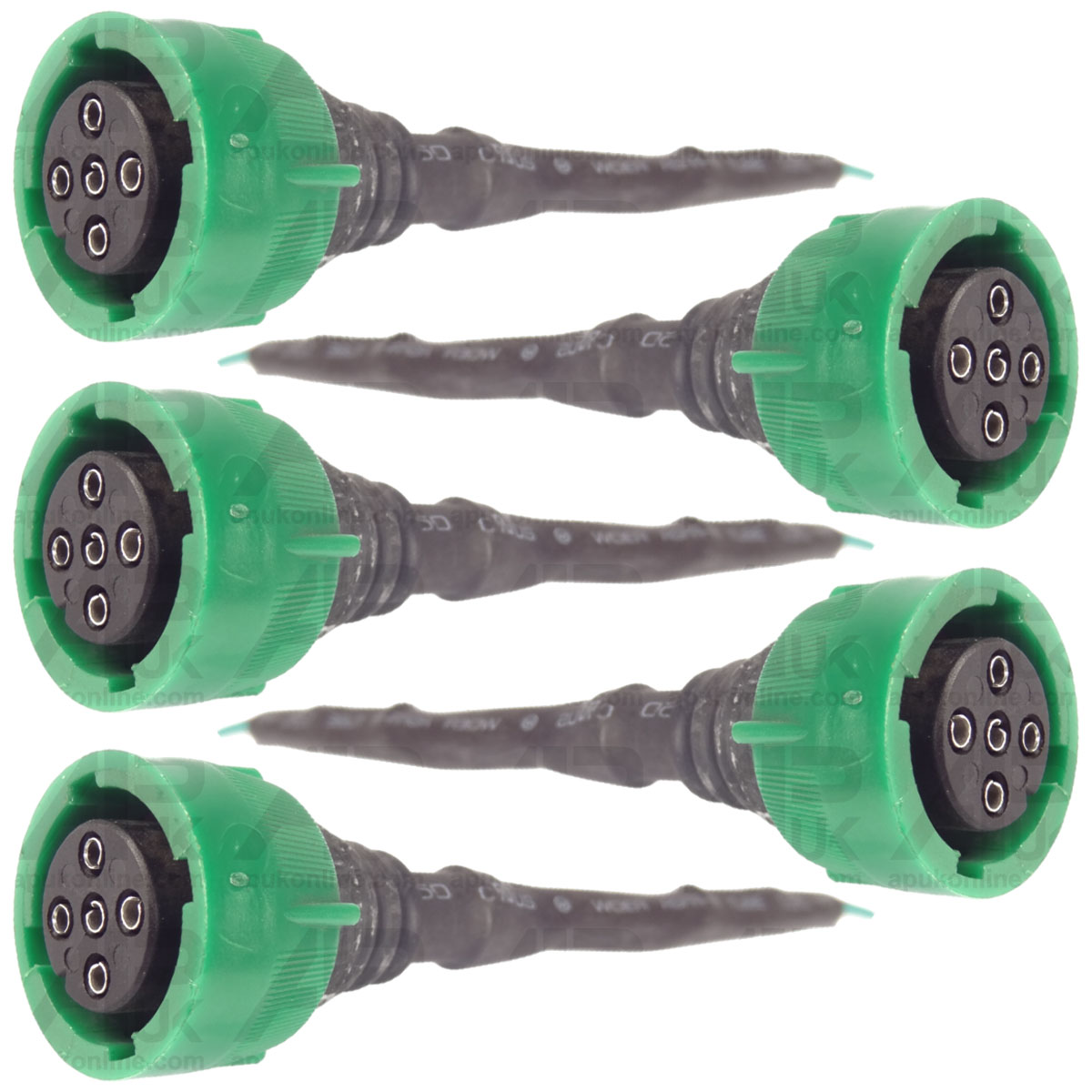 5x Trailer Harness 5 Pin Plug Connector Internal Bayonet Type Female Socket