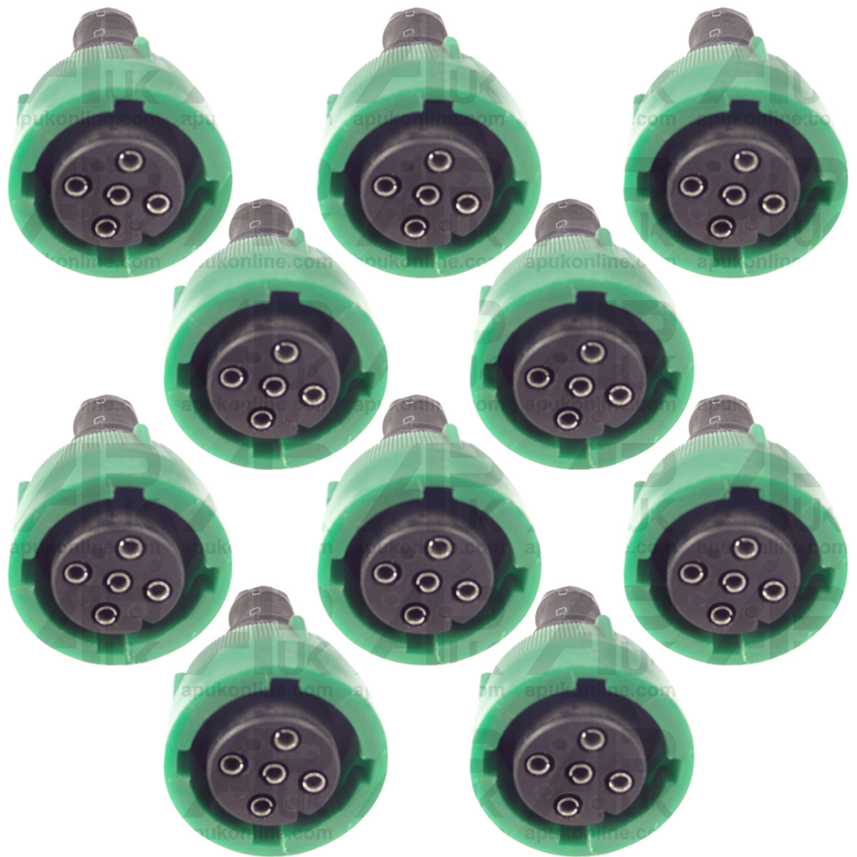 10x Trailer Harness 5 Pin Plug Connector Internal Bayonet Type Female Socket