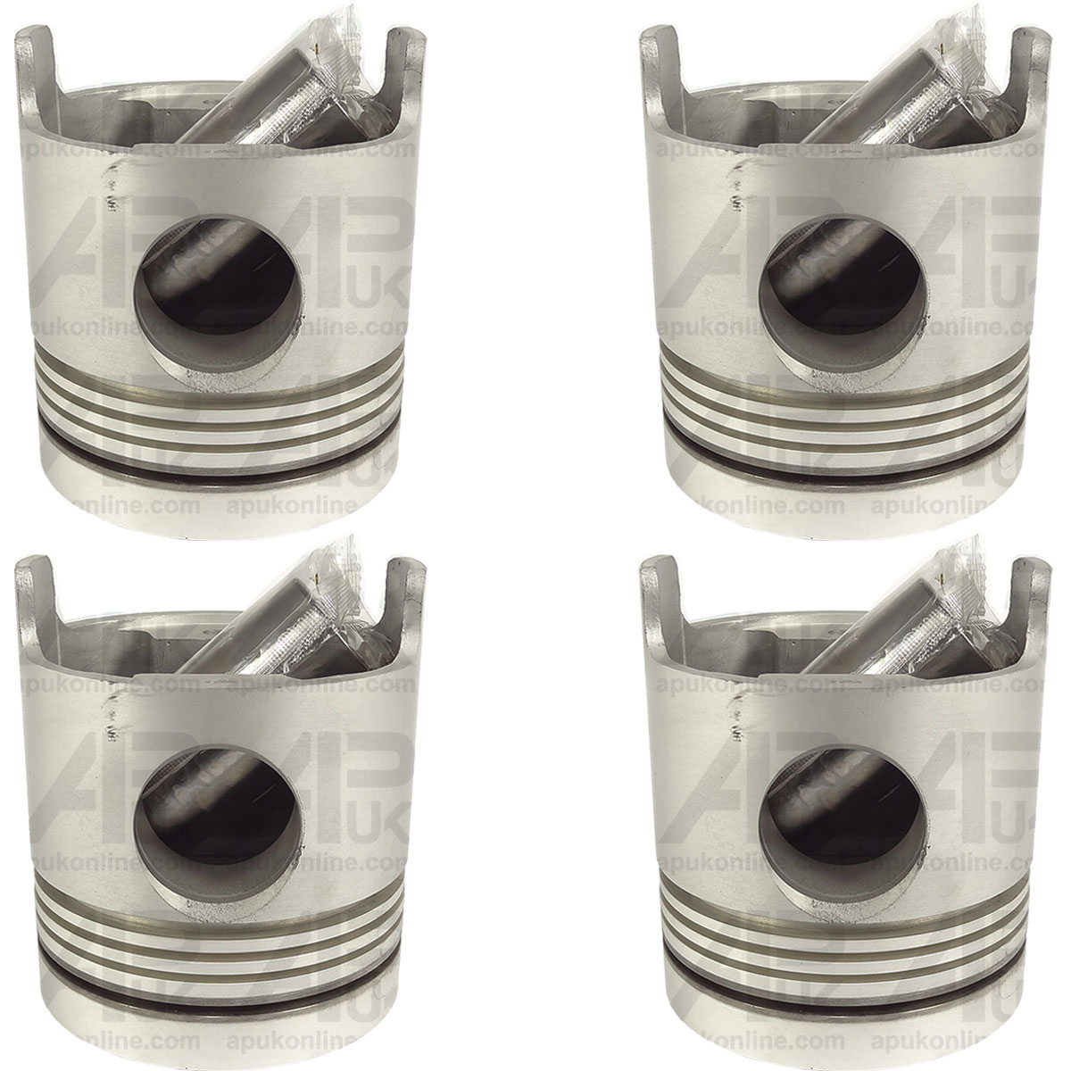 4x Piston &amp; Pin STD Turbo for Ford New Holland 8360 8630 8730 8830 Tractor