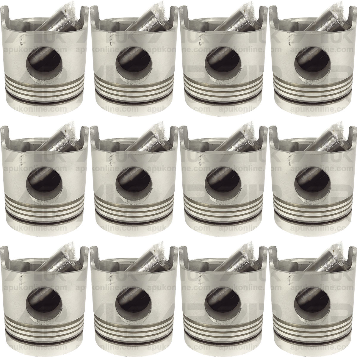 12x Piston &amp; Pin STD Turbo for Ford 7610 7700 7810 8210 7710 7910 8530 Tractor