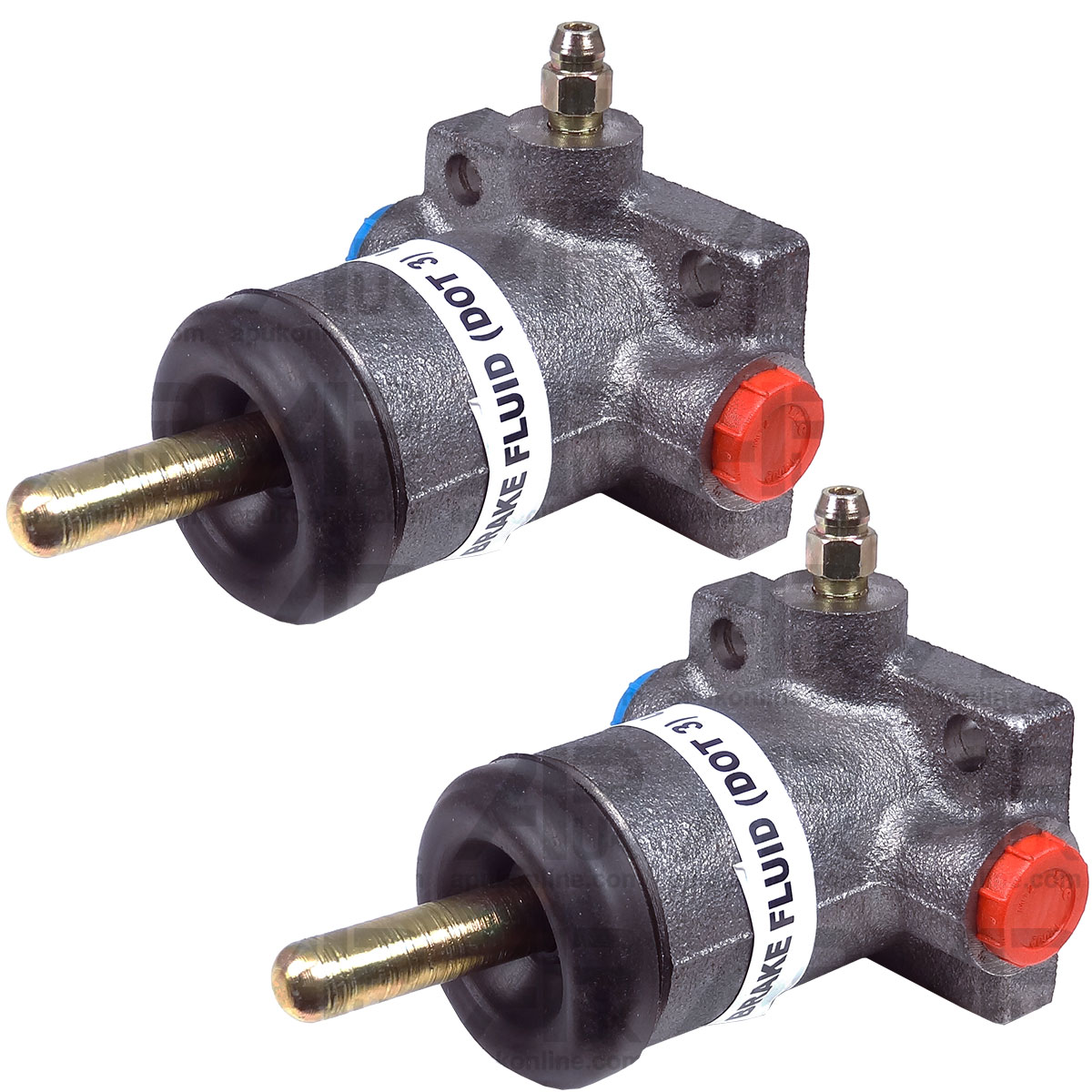 2x Brake Slave Cylinder for Case IH 580 580B 580C 580D 480 Backhoe 570 Tractor