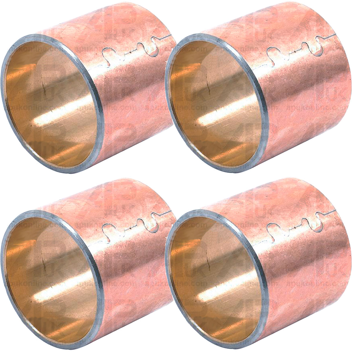 4x Kingpin Spindle Bush 1 1/2&quot; for Massey Ferguson 565 575 590 670 690 Tractor