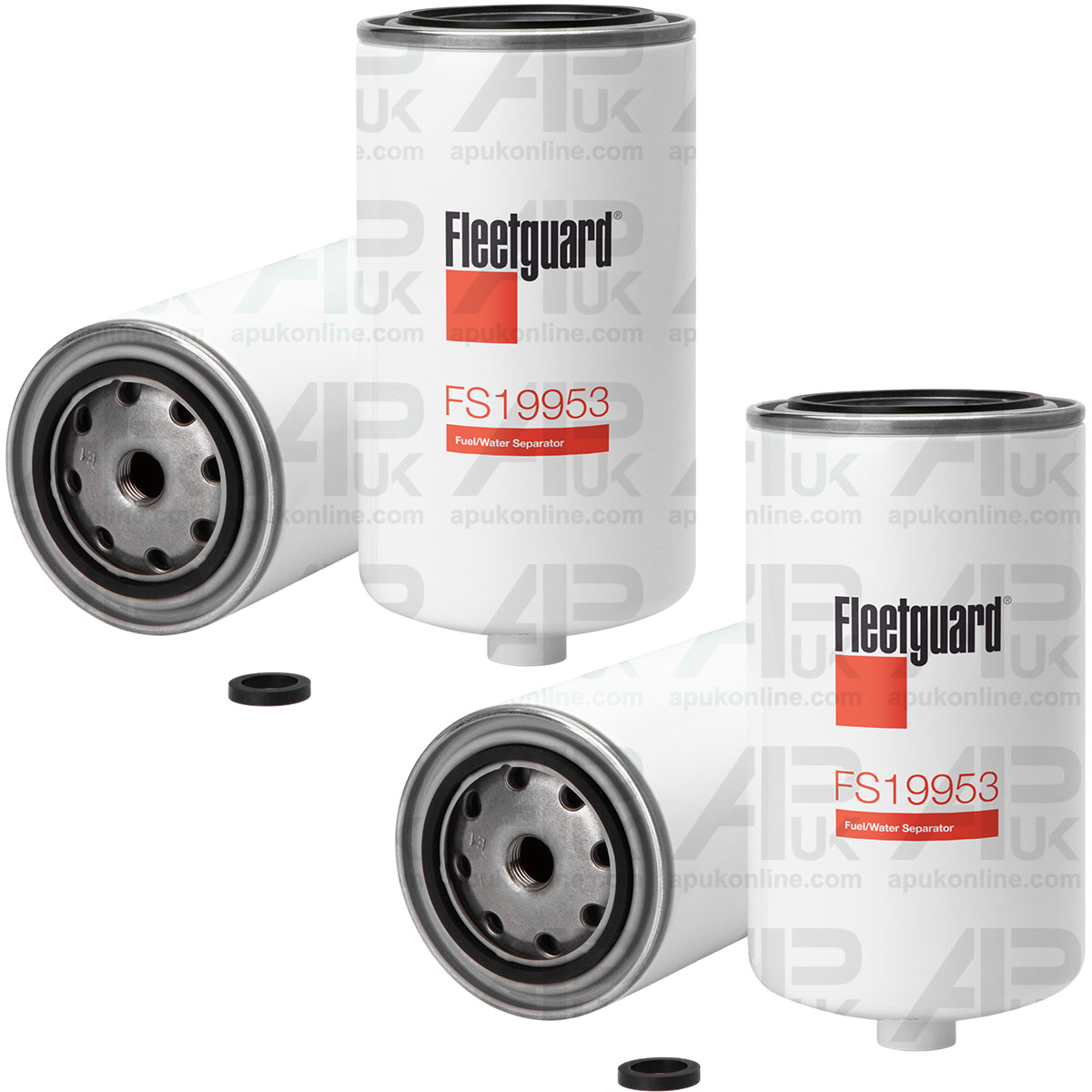 2x Fleetguard Fuel Separator FS19953 for New Holland T6080 T6090 T7030 Tractor