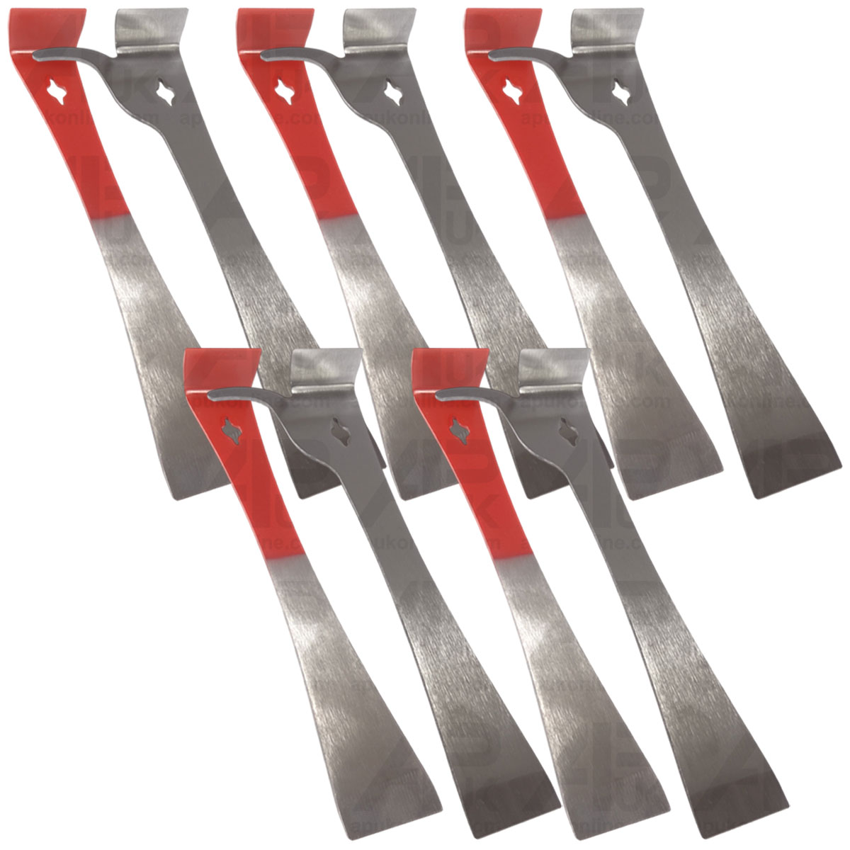 5x Bee Hive Frame Lifter Honey Wax Scraper J Hook Beekeeping Apiculture Tool Set