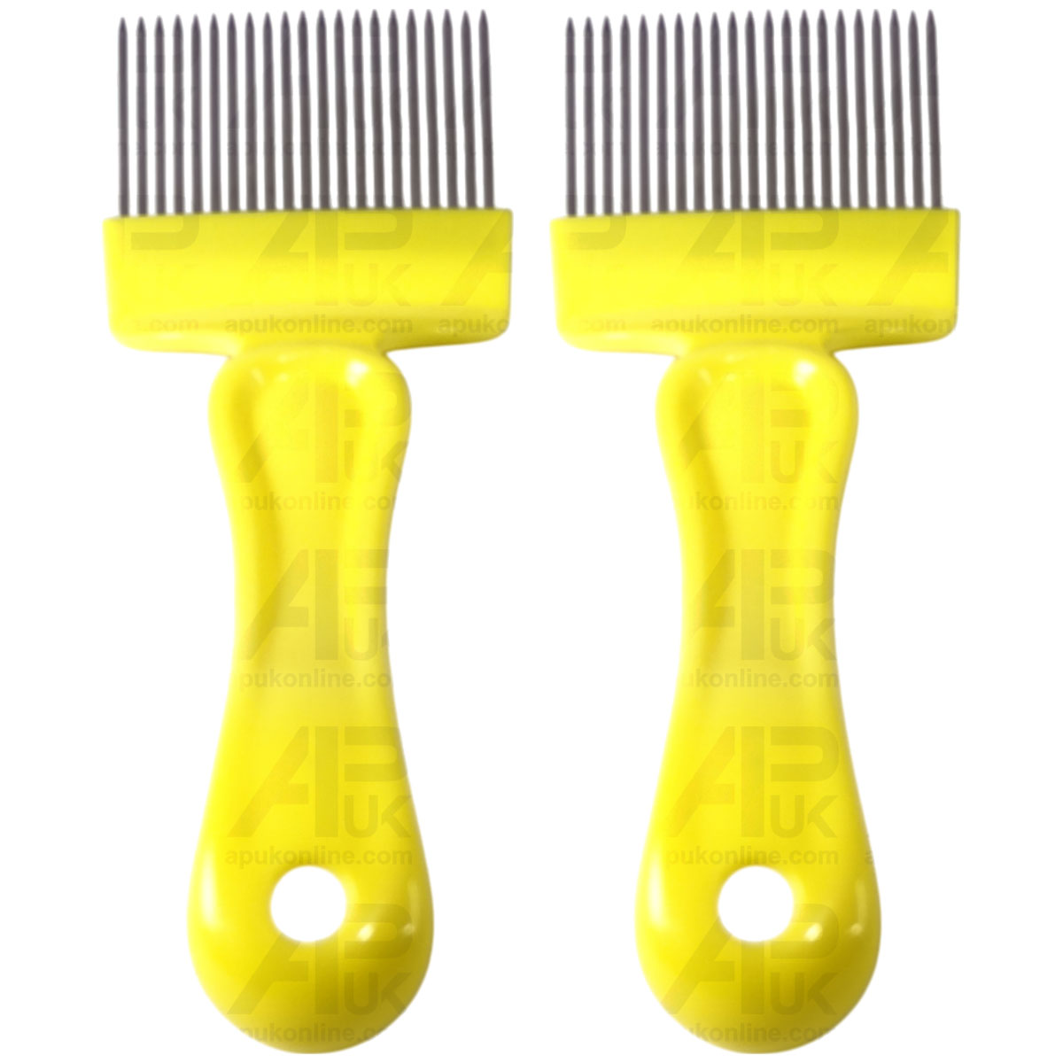 2x Uncapping Fork Comb Yellow Beekeeping Bee Hive Scraper Shovel Scratcher Steel