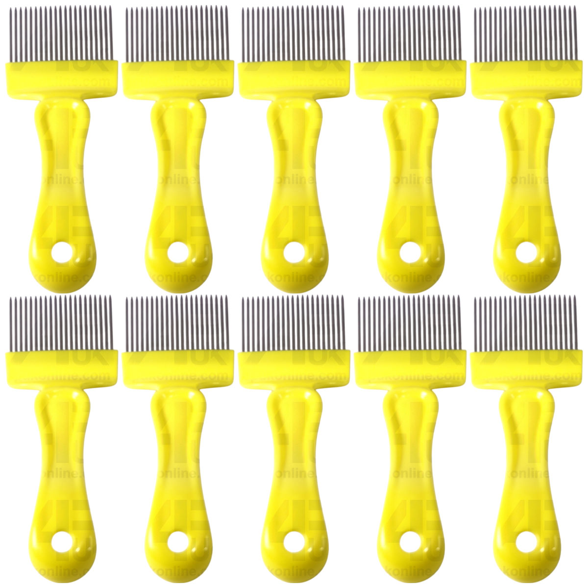 10x Uncapping Fork Comb Yellow Beekeeping Beehive Scraper Shovel Scratcher Steel