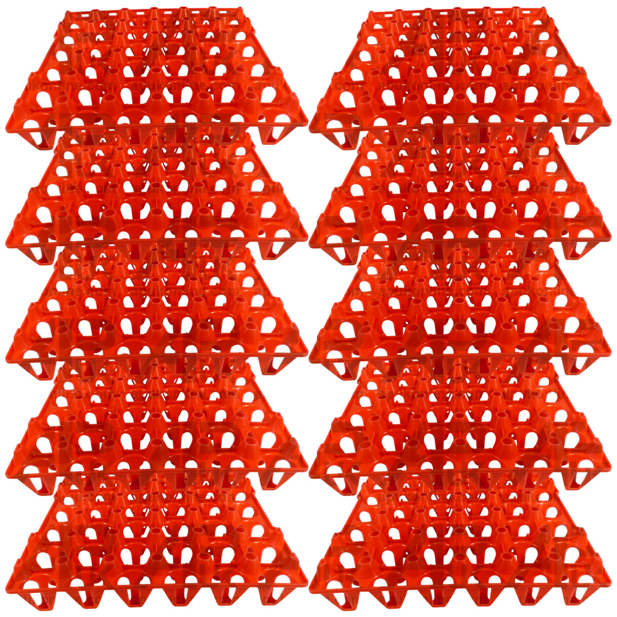 10x Plastic Egg Eton Tray Stack Store Sort Transport Reuse 30 Capacity Robust