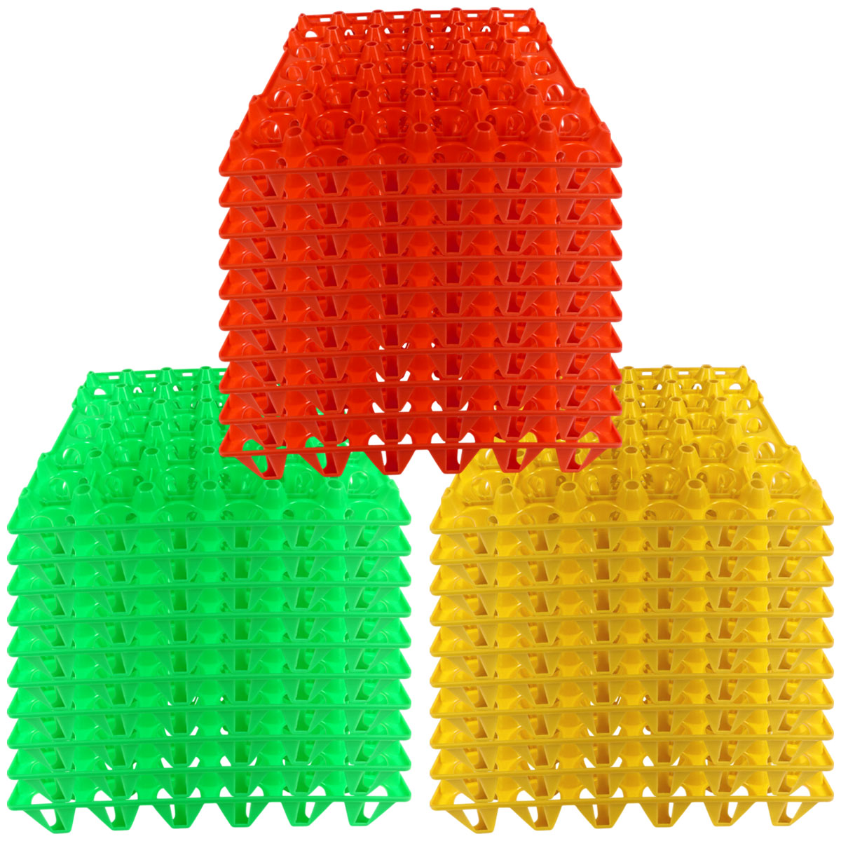 10x Egg Eton Tray 30 Capacity Stack Store Sort Transport Reuse Robust Flexi Set