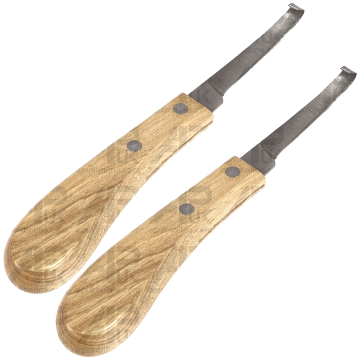 2x Farrier Knife Horse Hoof Trimming Carve Scrape Blade Hook Horseshoe Care Tool