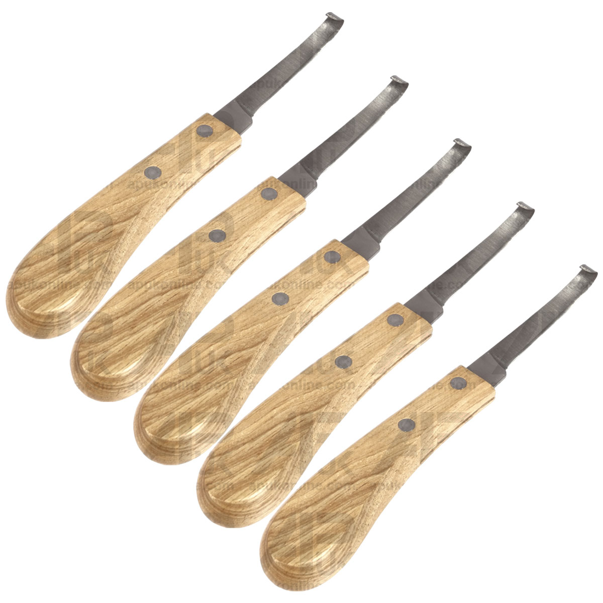 5x Farrier Hoof Knife Blade Pick Loop Trimmer Paring Grooming Horse Pony Tool