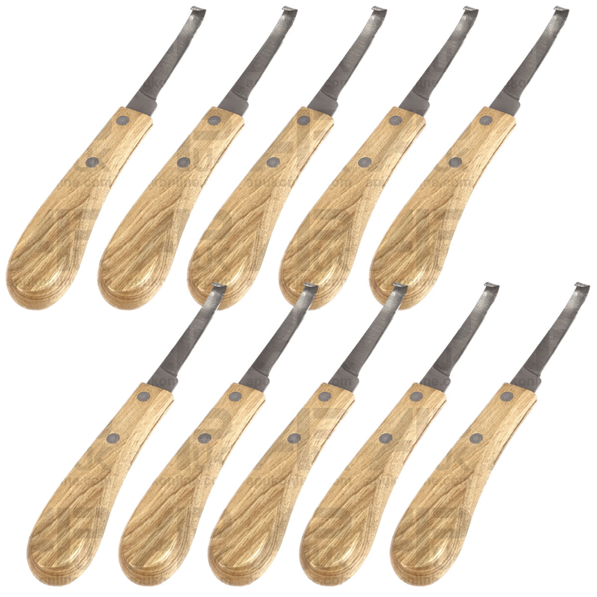 10x Farrier Hoof Knife Blade Pick Loop Trimmer Paring Grooming Horse Pony Tool