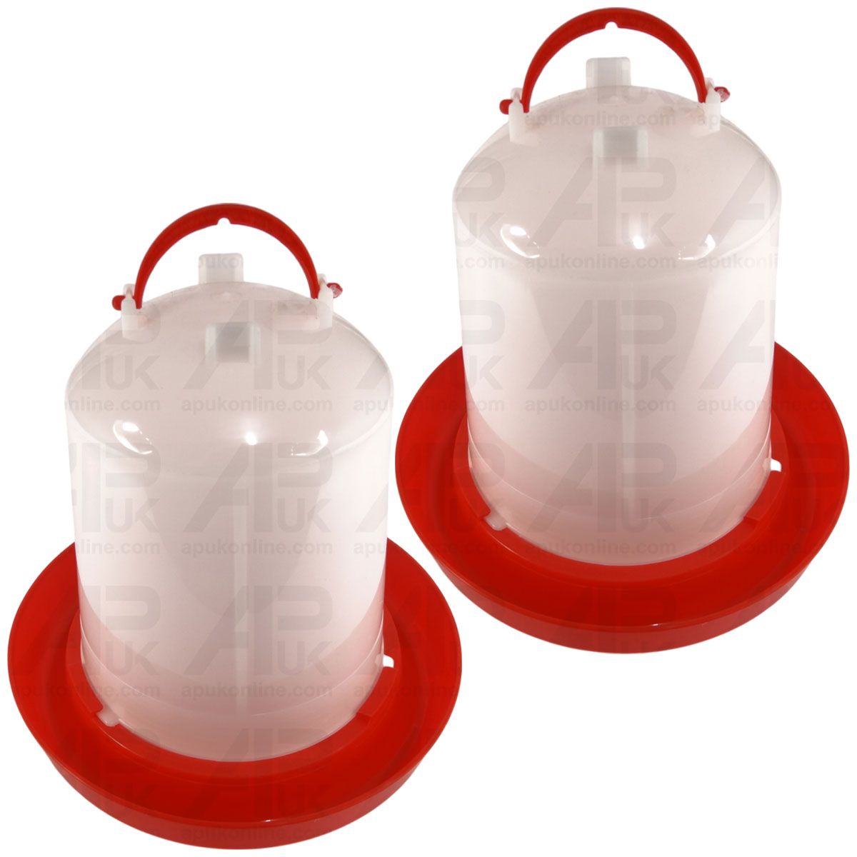 2x 3L Water Drinker Bowl for Chicken Bird Poultry Duck Hen Goose Quail Game