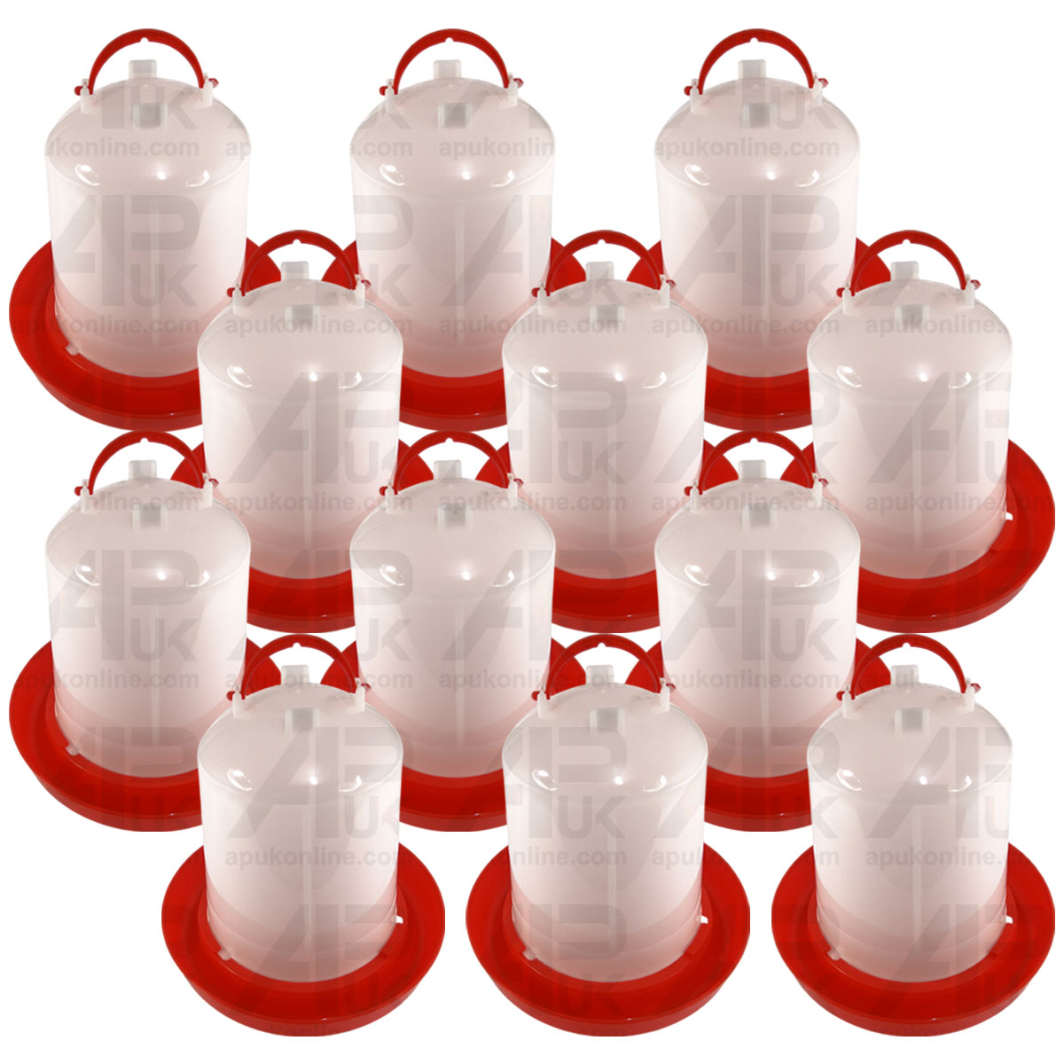 12x 3L Water Drinker Bowl for Chicken Bird Poultry Duck Hen Goose Quail Game