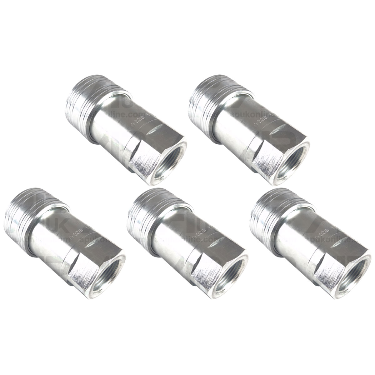 5x Hydraulic Coupler Quick Release Female 3/4 BSP for JCB Backhoe Digger Fastrac