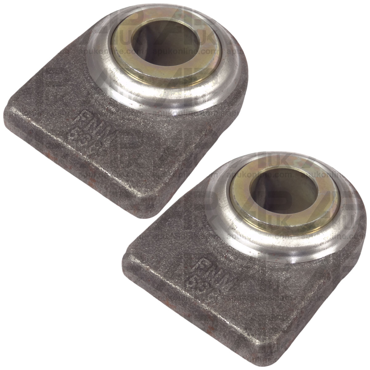 2x Cat 2 Lower Link Arm Fixed Ball Weld on End for Ford 4000 4600 5000 Tractor