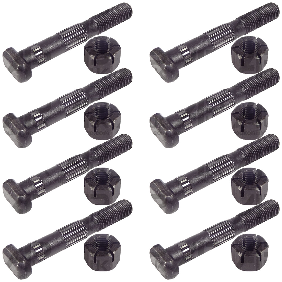 8x Conrod Bolts &amp; Nuts for Ford 6610 6700 6710 6810 7100 7200 7410 7700 Tractor