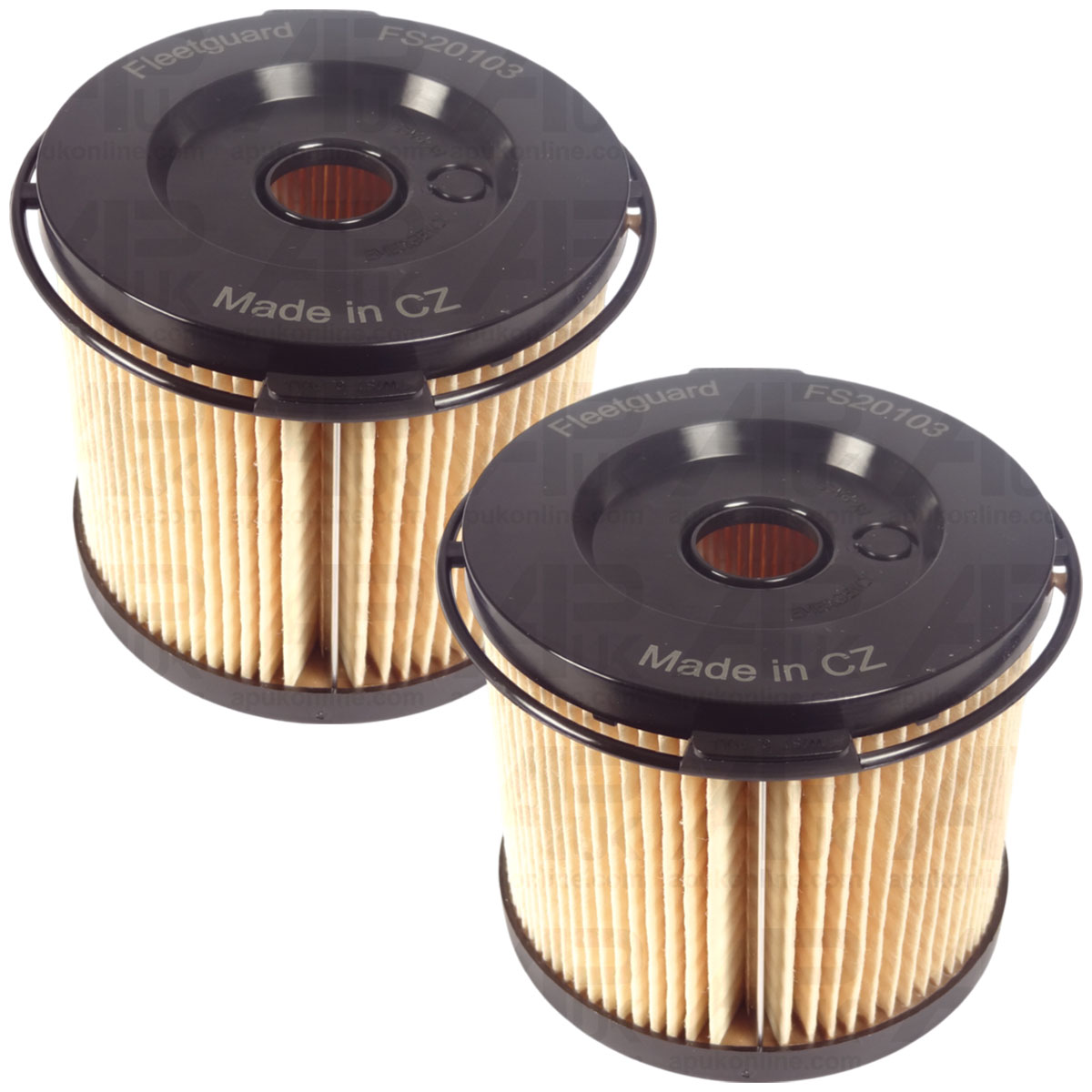 2x Fleetguard Fuel Filter Element FS20103 for John Deere 8450 8560 8650 Tractor