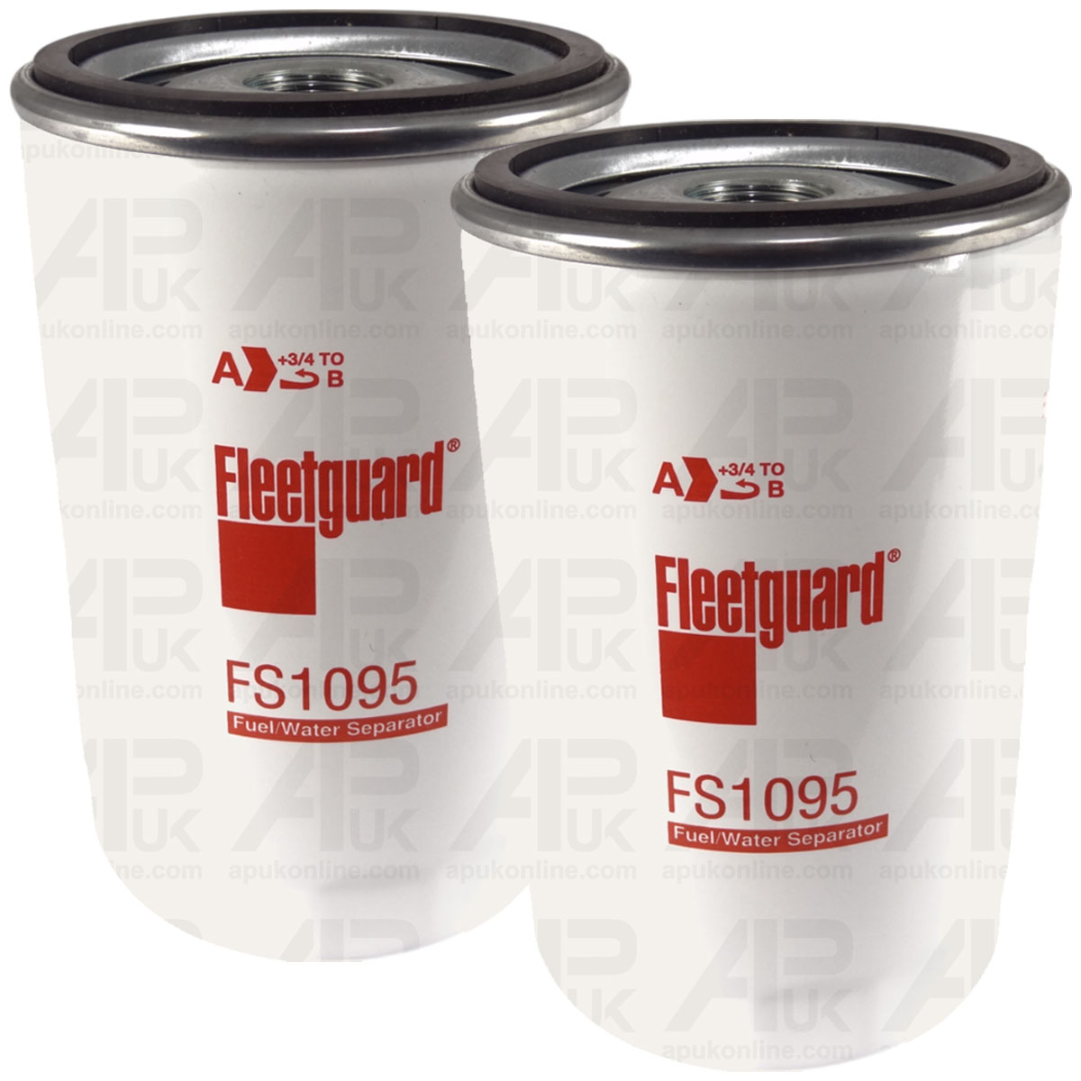 2x Fleetguard Fuel Filter FS1095 for Manitou MLT 737-130 MT 1335 Telehandler