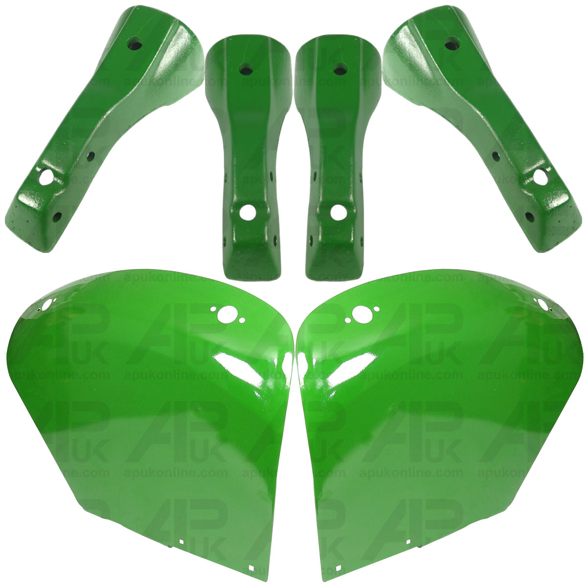 Fender Set with 4 Mounting Brackets for John Deere 1640 1750 1840 1850 Tractor