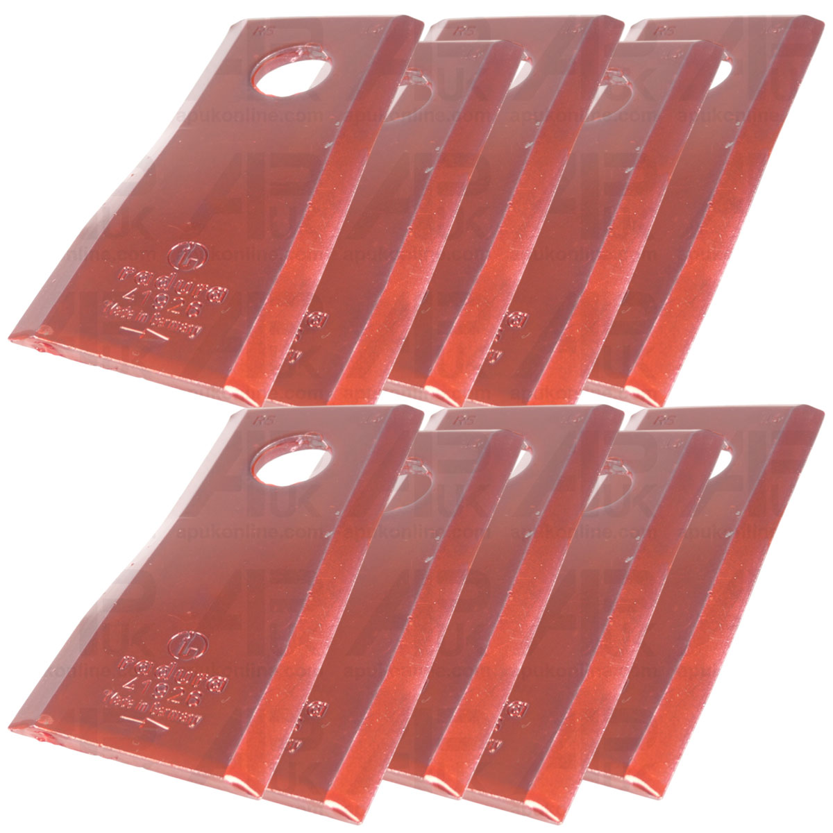 10x Blade Twisted LH 95 x 45 x 3.5mm for Kuhn GMD44 GMD55 GMD66 GMD77 Disc Mower