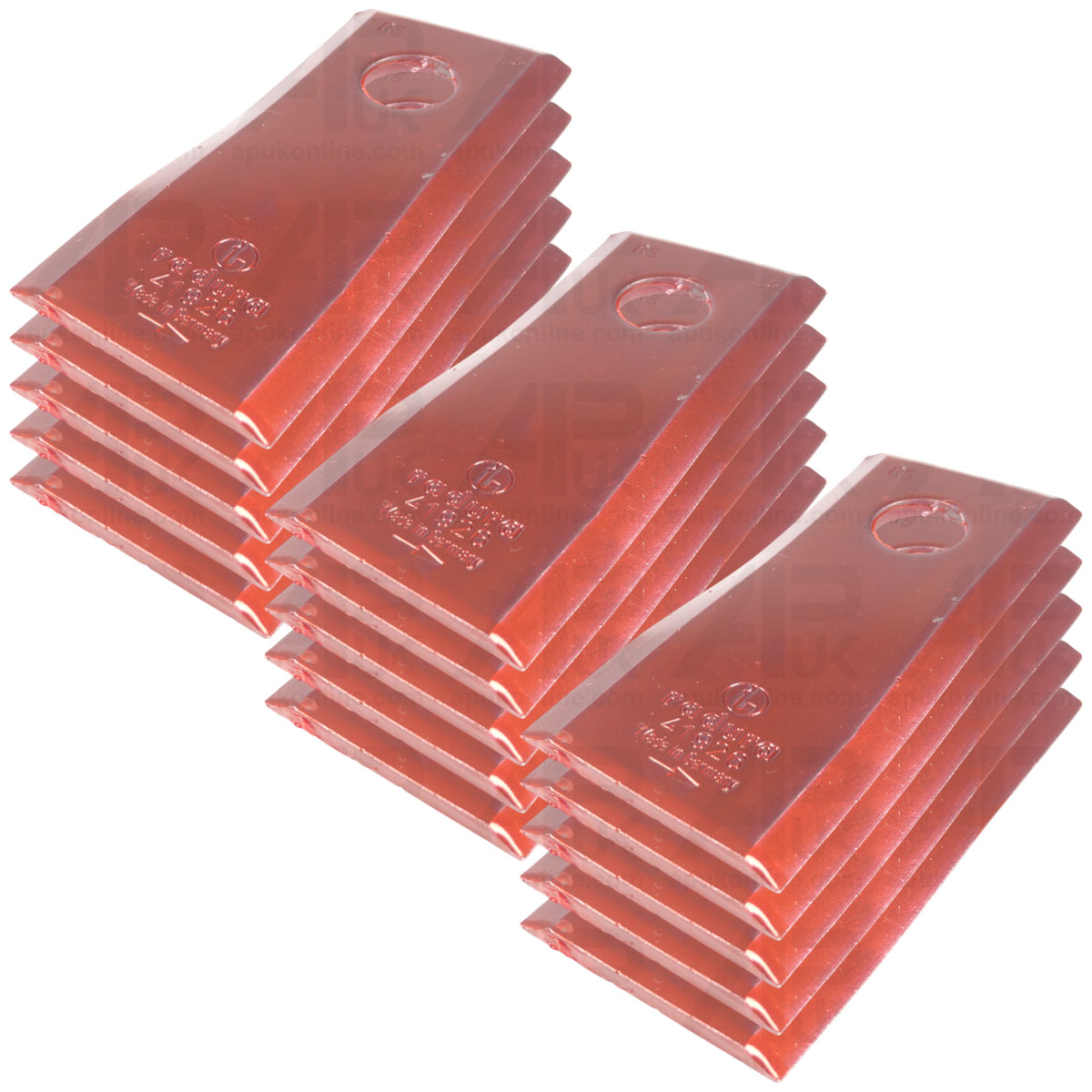 15x Blade Twisted 95 x 45 x3.5mm for Lely 165 Optimo 205 240 280 Splendimo Mower