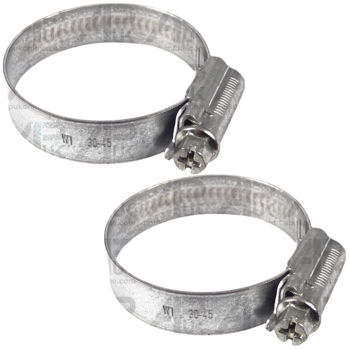 2x Heavy Duty Worm Drive Hose Clamp 32-44mm Water Coolant Pipe Workshop Fastener