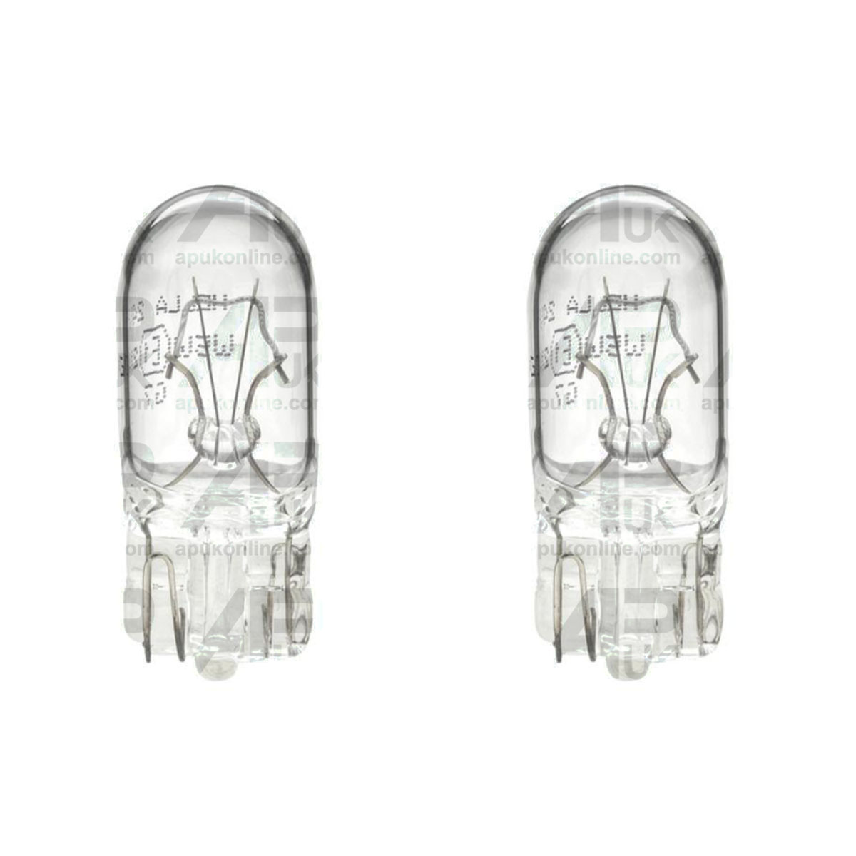 2x Hella Light Bulbs 12V W3W W2.1x9.5d for JCB Backhoe Digger Fastrac Tractor